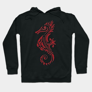 Hyppocampus red version2 tattoo Hoodie